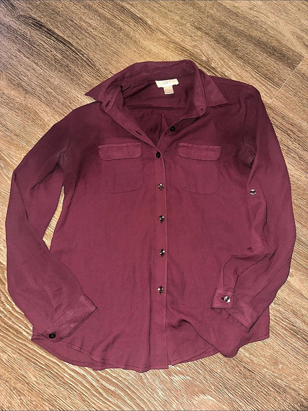 LOFT Button Down Shirt petite XS